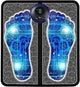 Foot Massager Feet Massage Machine ,Electronic Muscle Stimulator Massage Mat USB Rechargeable Massager (Black)