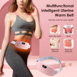 Cramp-Free Period Pain Relief Massager with Heating Pad – Stomach, Back & Belly Cramp Relief for Women & Girls