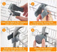 Stainless Steel Faucet Hanging Shelf Sponge Holders with Towel Hangers